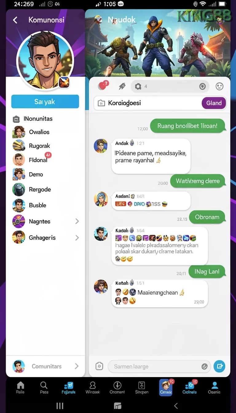 Cuplikan layar REJEKIGAMES — pengaturan akun